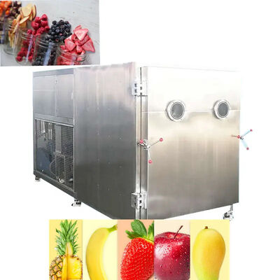 سعر جيد Industry Vacuum Freeze Dryer Machine Strawberry Fruit And Vegetable 120Kw 25kg / Batch الانترنت