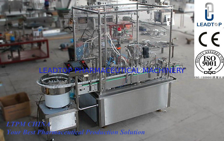 آلة تعبئة الزجاجات السائلة الأوتوماتيكية مع تحكم PLC 10-40 زجاجة / دقيقة