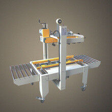 سعر جيد آلة ختم الكرتون شبه الأوتوماتيكية / آلة ختم الكرتون الشريط اللاصق الانترنت