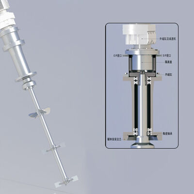 سعر جيد خلاط التنفس المغناطيسي الأعلى الغذاء الصيدلة الحيوية الكيميائية 316L SS FDA GMP Zero-Bearing Wear Corrosion-proof الانترنت