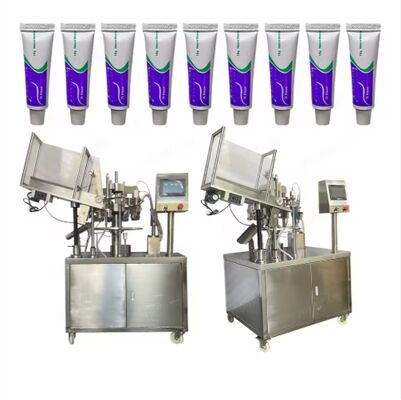 سعر جيد Factory Custom Cream Glue Automatic Metal Aluminum Soft Tube Filling Sealing Tube Filling Machine الانترنت