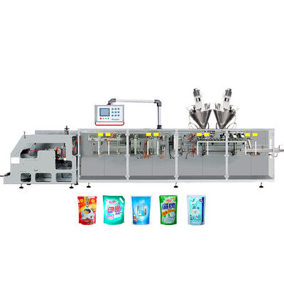 سعر جيد 100ml Standup Pouch Roll Film Top Spout Doypack Automatic Horizontal multifunctional packaging machine الانترنت